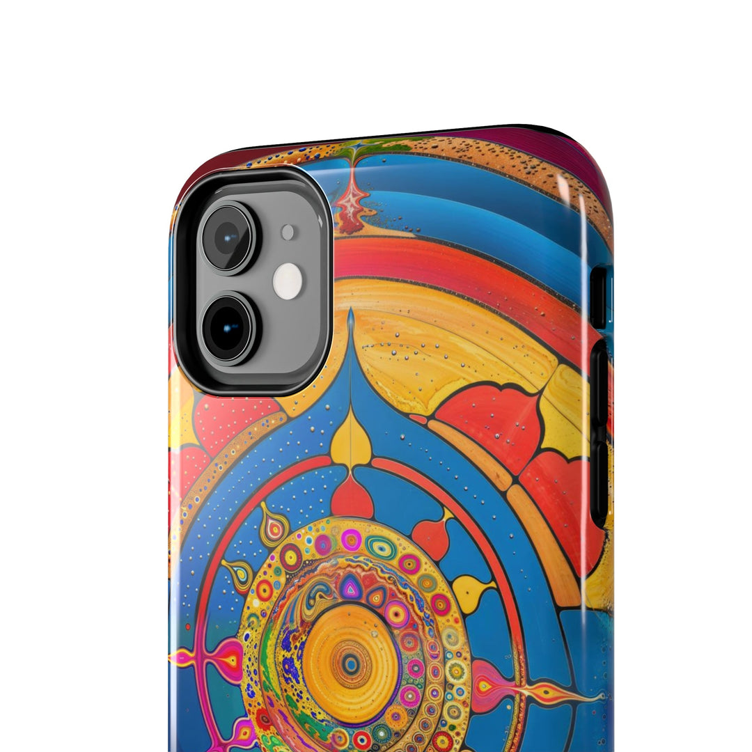 Vibrant Cosmic Spiral - Tough Phone Case - Phone Case - g(0D·IO) - iPhone 13 Mini - -