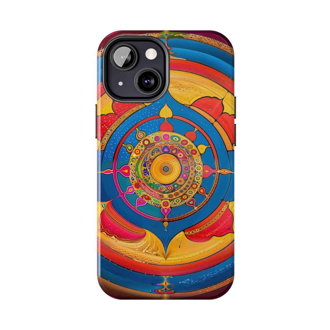 Vibrant Cosmic Spiral - Tough Phone Case - Phone Case - g(0D·IO) - iPhone 13 Mini - -