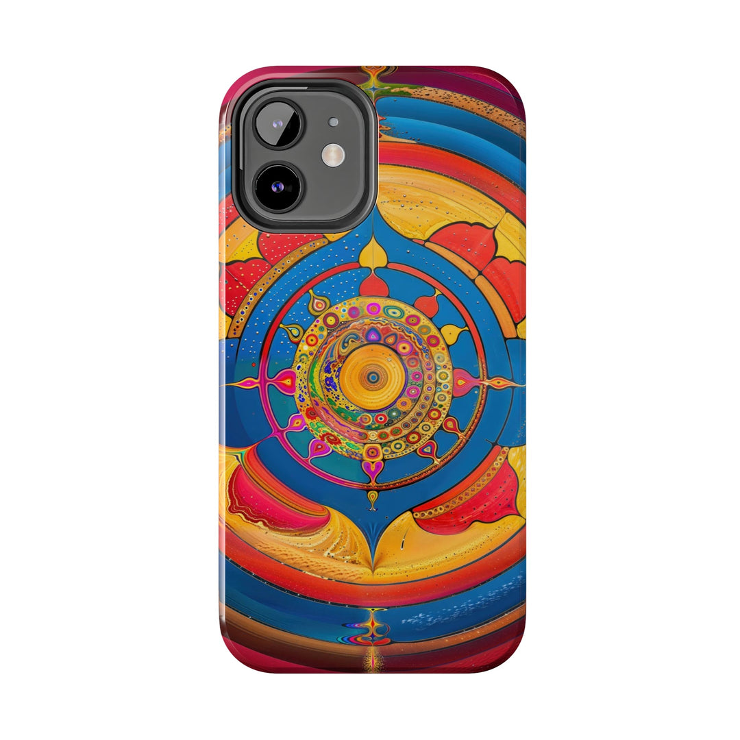 Vibrant Cosmic Spiral - Tough Phone Case - Phone Case - g(0D·IO) - iPhone 13 Mini - -