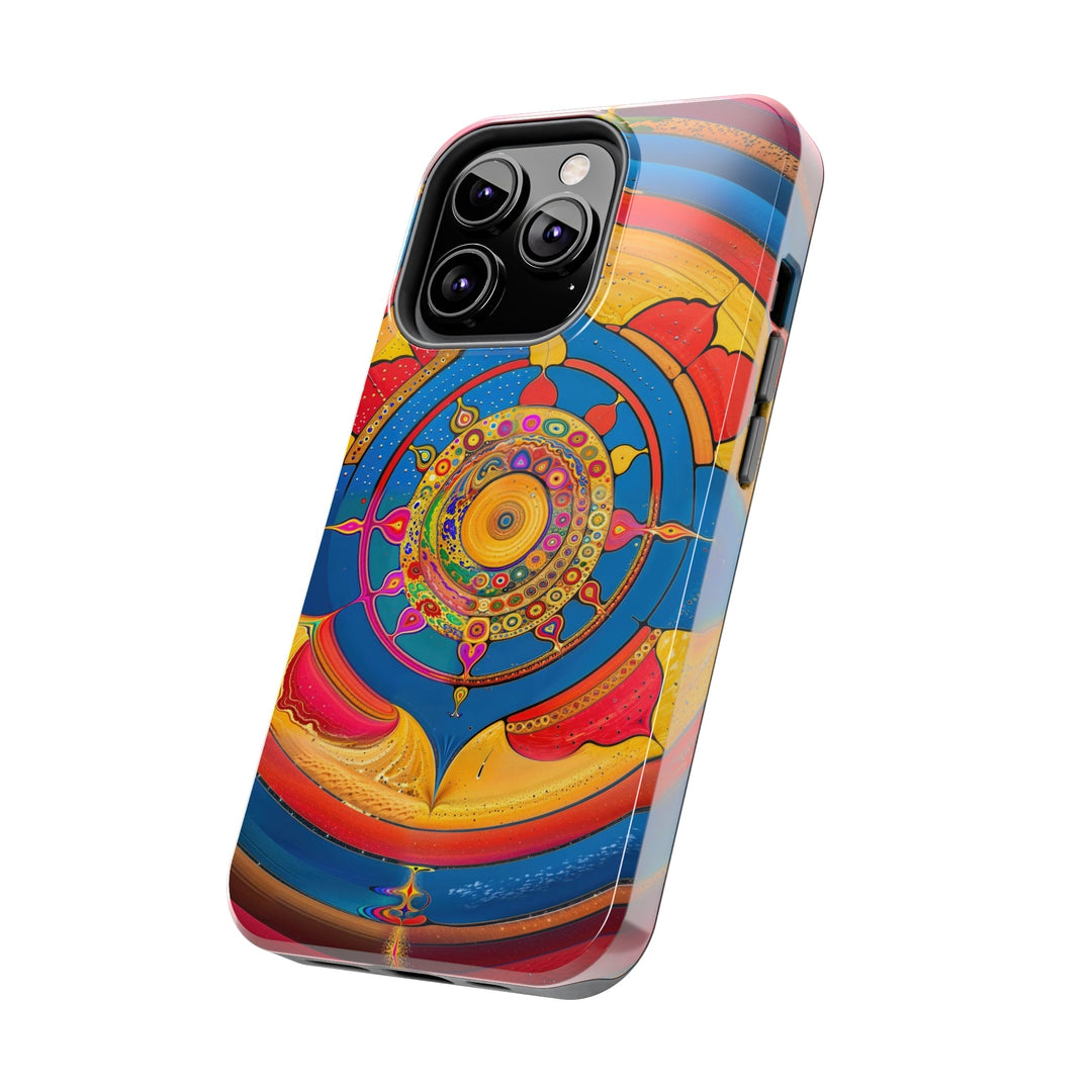 Vibrant Cosmic Spiral - Tough Phone Case - Phone Case - g(0D·IO) - iPhone 13 Mini - -