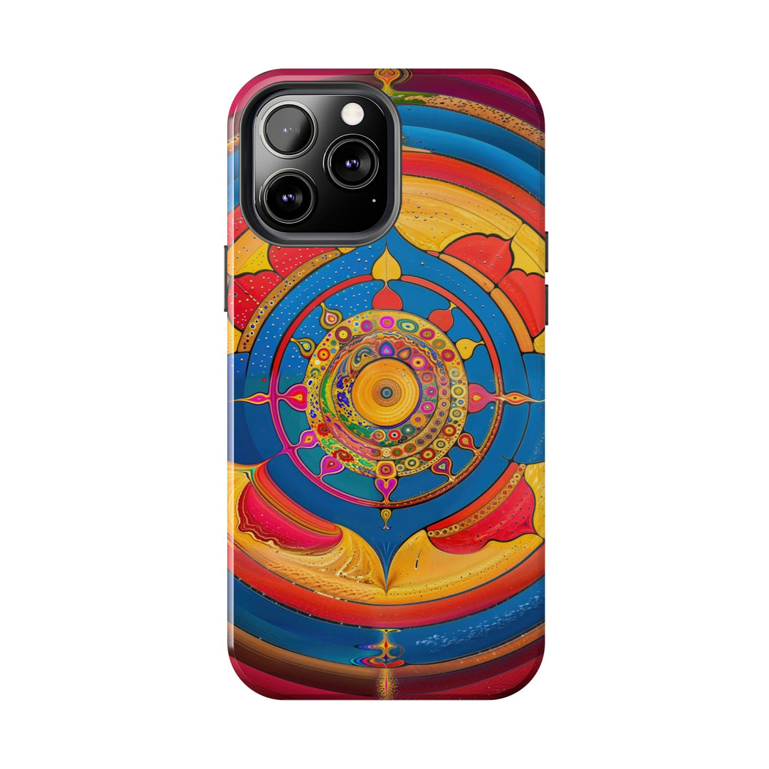 Vibrant Cosmic Spiral - Tough Phone Case - Phone Case - g(0D·IO) - iPhone 13 Mini - -