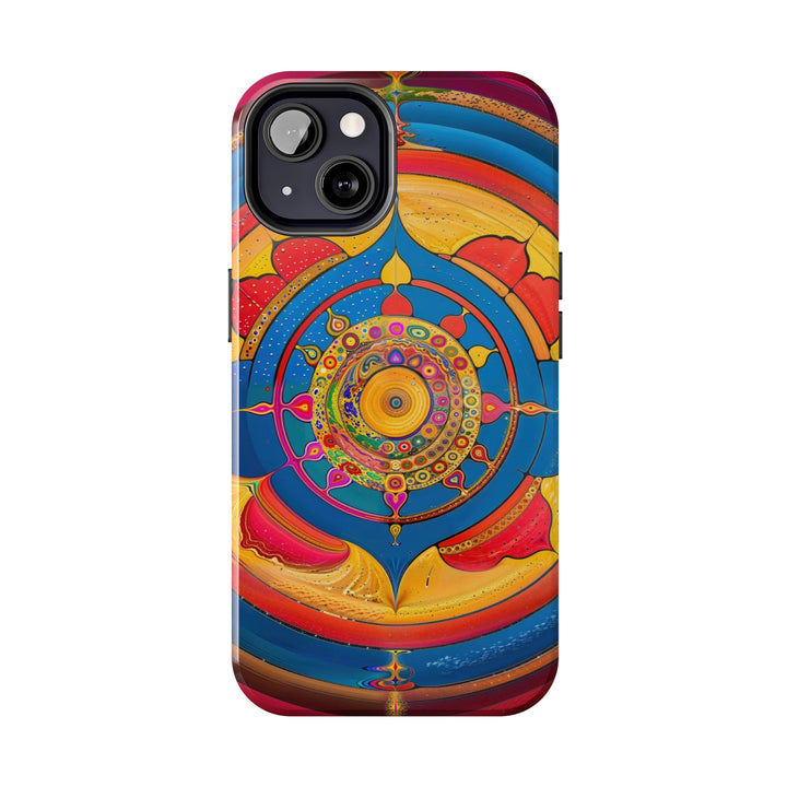 Vibrant Cosmic Spiral - Tough Phone Case - Phone Case - g(0D·IO) - iPhone 13 Mini - -