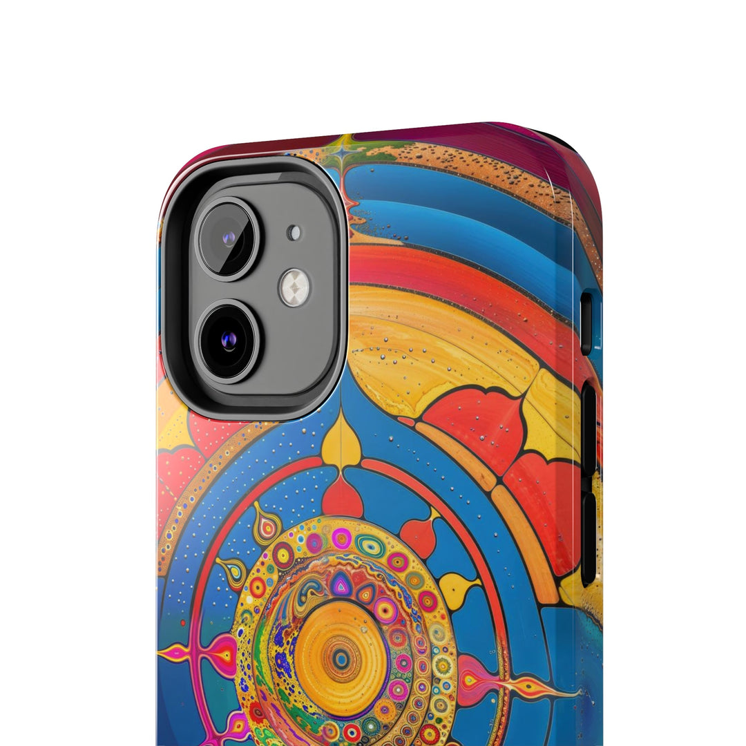 Vibrant Cosmic Spiral - Tough Phone Case - Phone Case - g(0D·IO) - iPhone 13 Mini - -