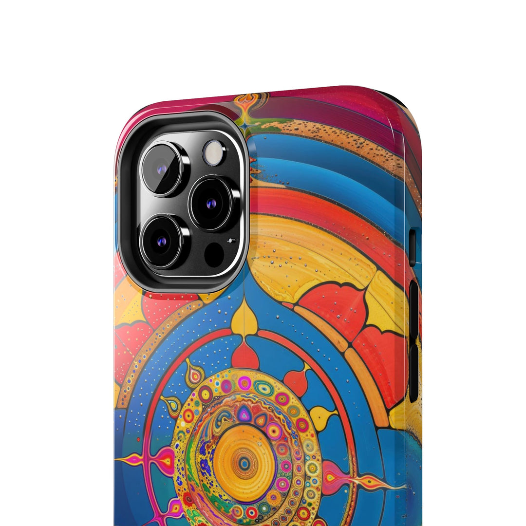 Vibrant Cosmic Spiral - Tough Phone Case - Phone Case - g(0D·IO) - iPhone 13 Mini - -