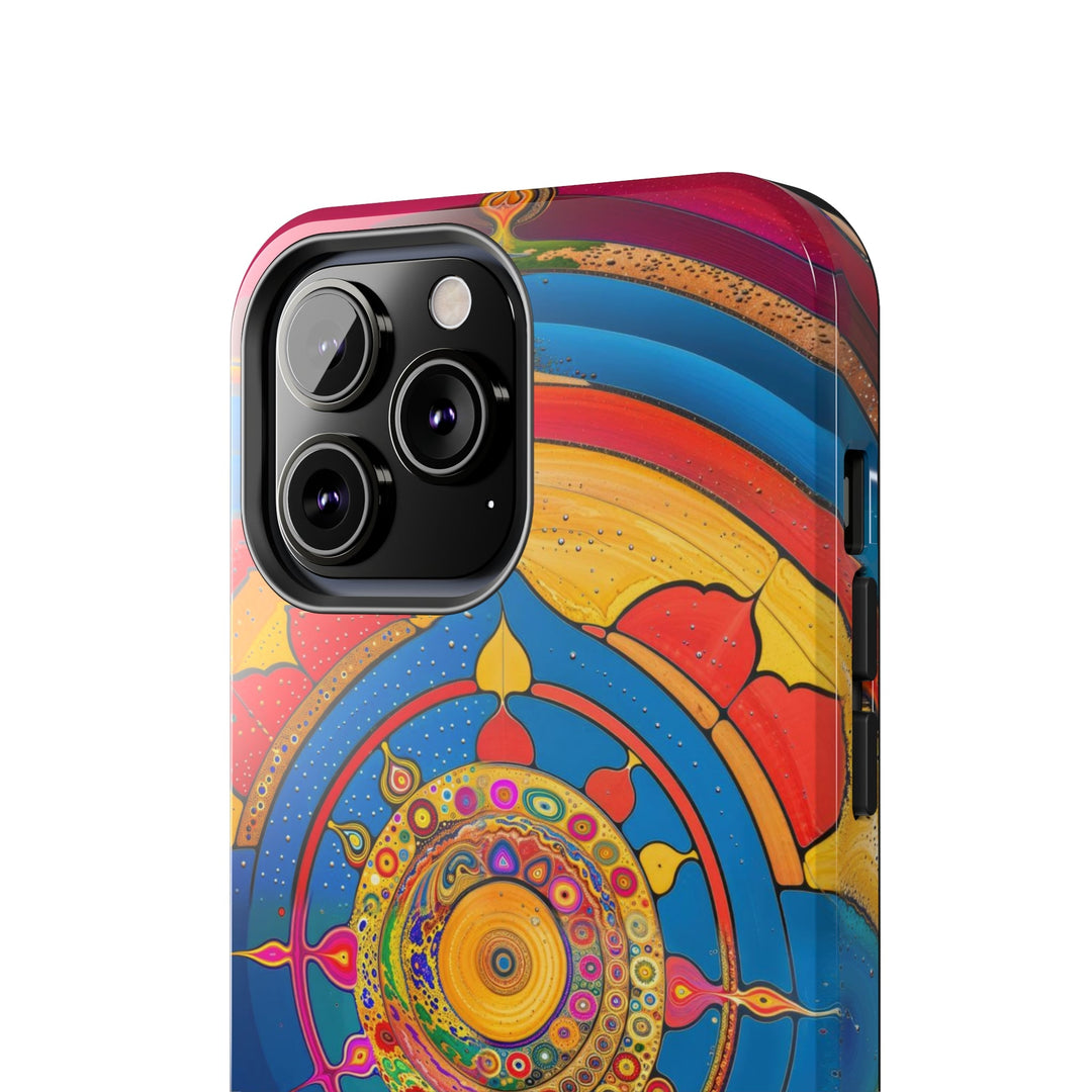 Vibrant Cosmic Spiral - Tough Phone Case - Phone Case - g(0D·IO) - iPhone 13 Mini - -