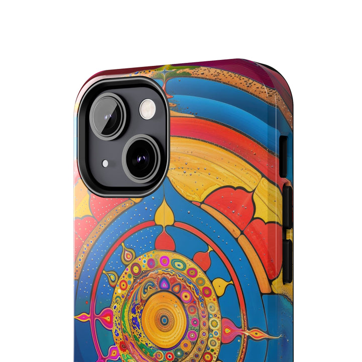 Vibrant Cosmic Spiral - Tough Phone Case - Phone Case - g(0D·IO) - iPhone 13 Mini - -