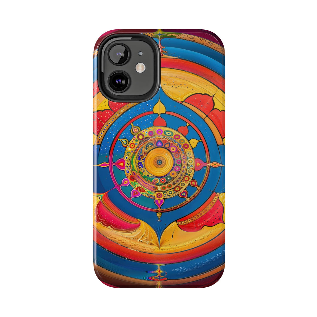 Vibrant Cosmic Spiral - Tough Phone Case - Phone Case - g(0D·IO) - iPhone 13 Mini - -