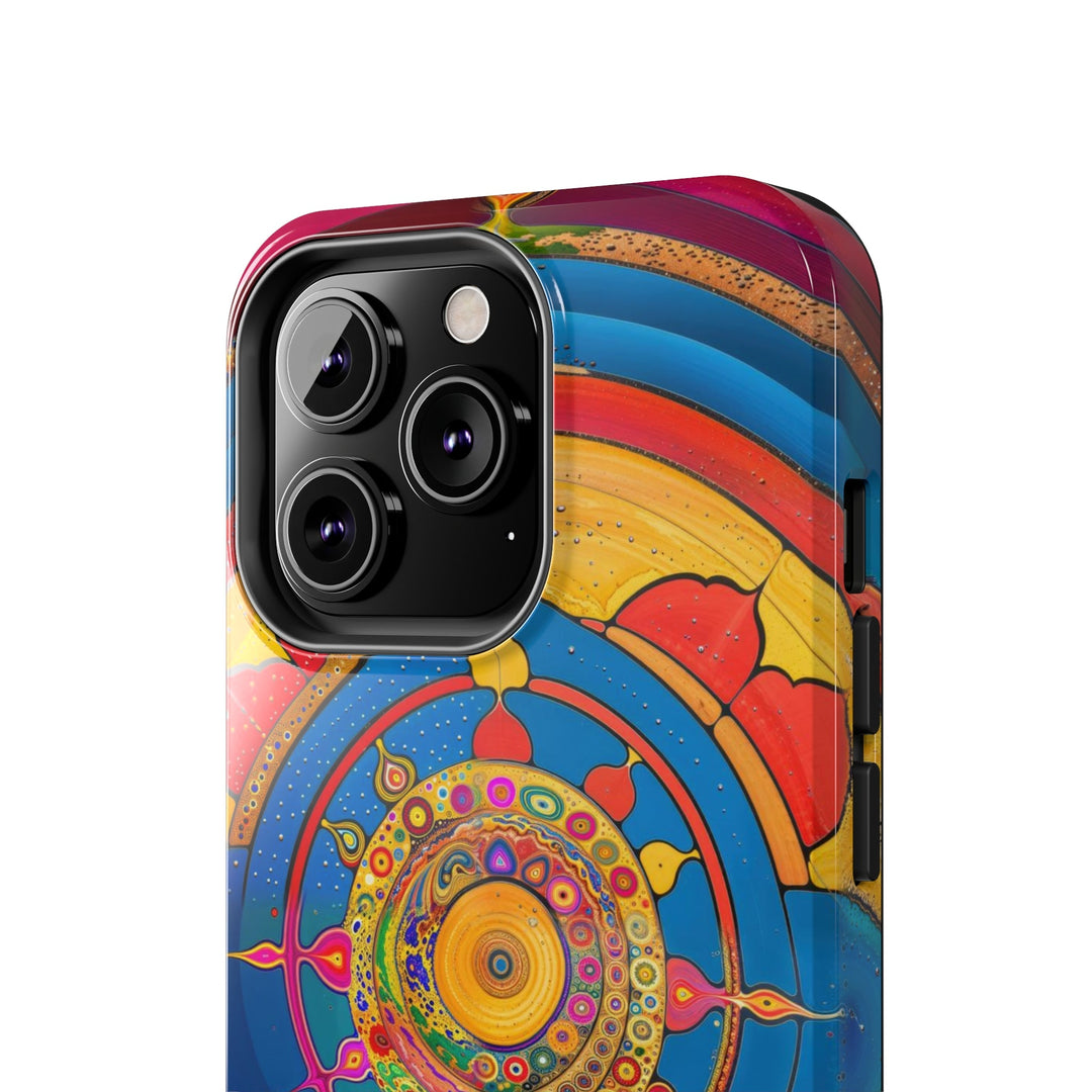 Vibrant Cosmic Spiral - Tough Phone Case - Phone Case - g(0D·IO) - iPhone 13 Mini - -