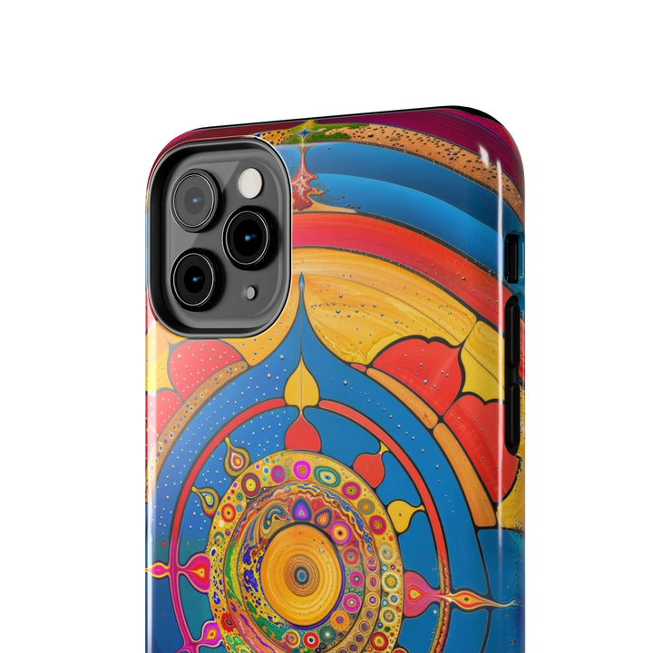 Vibrant Cosmic Spiral - Tough Phone Case - Phone Case - g(0D·IO) - iPhone 13 Mini - -