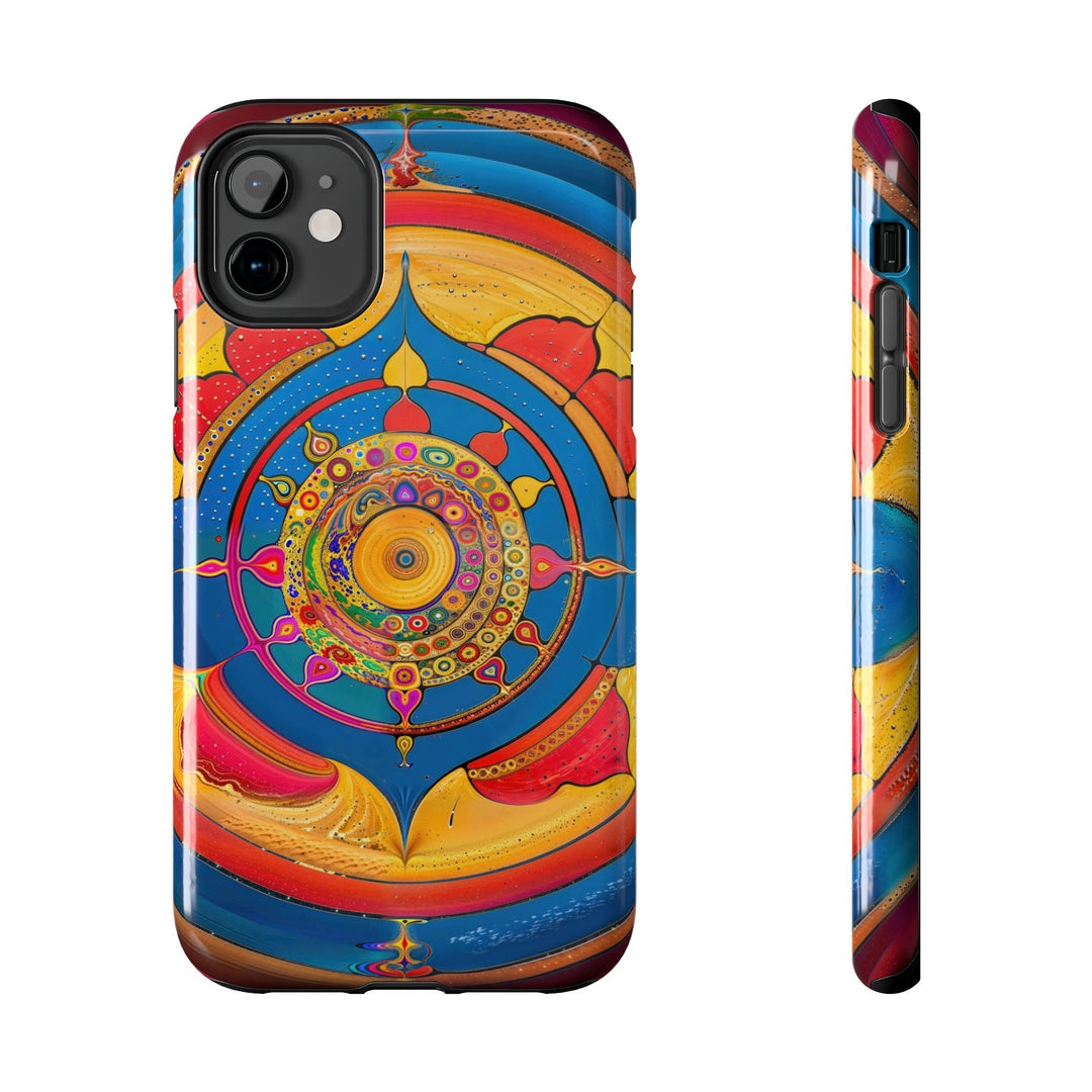 Vibrant Cosmic Spiral - Tough Phone Case - Phone Case - g(0D·IO) - iPhone 11 - -