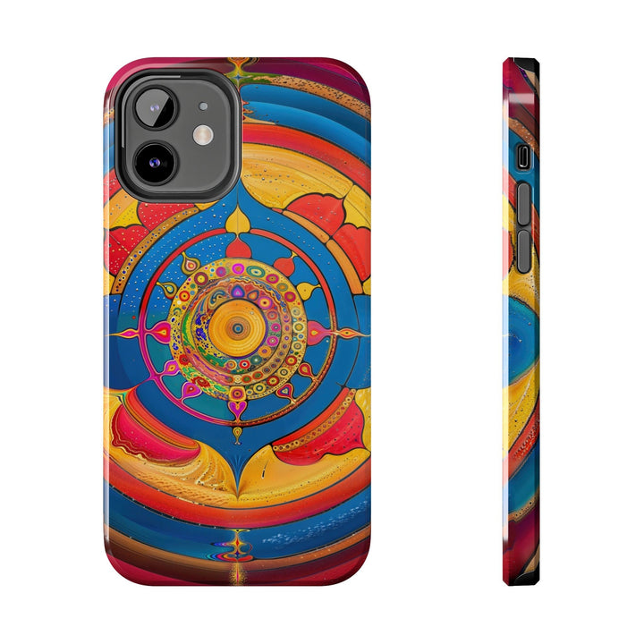 Vibrant Cosmic Spiral - Tough Phone Case - Phone Case - g(0D·IO) - iPhone 12 - -