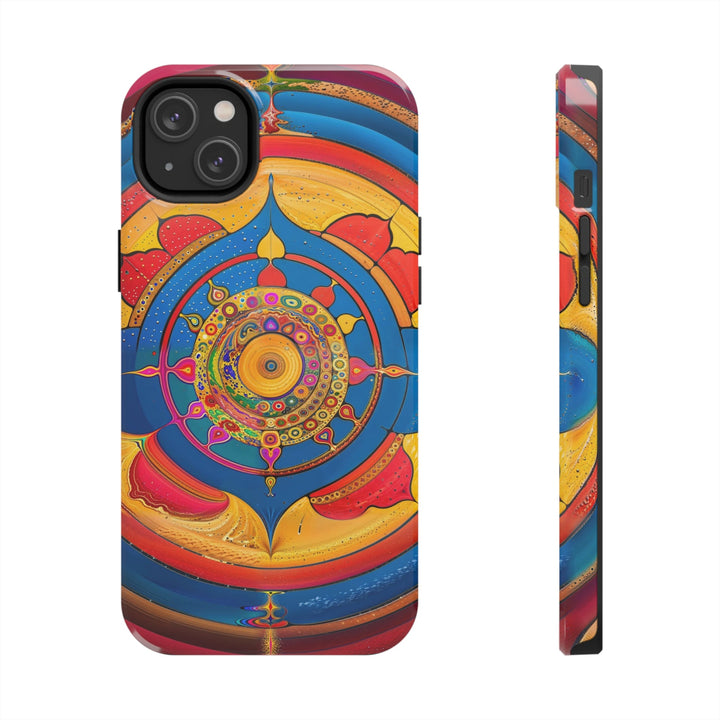 Vibrant Cosmic Spiral - Tough Phone Case - Phone Case - g(0D·IO) - iPhone 14 Plus - -