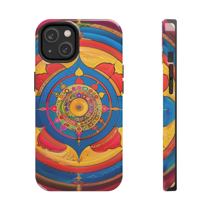 Vibrant Cosmic Spiral - Tough Phone Case - Phone Case - g(0D·IO) - iPhone 14 - -