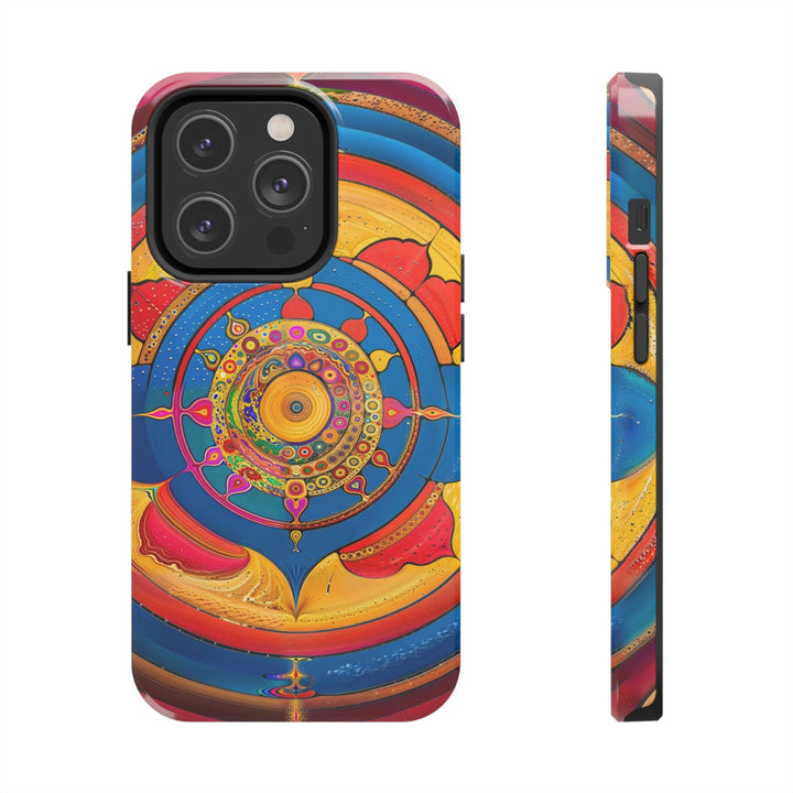 Vibrant Cosmic Spiral - Tough Phone Case - Phone Case - g(0D·IO) - iPhone 14 Pro - -