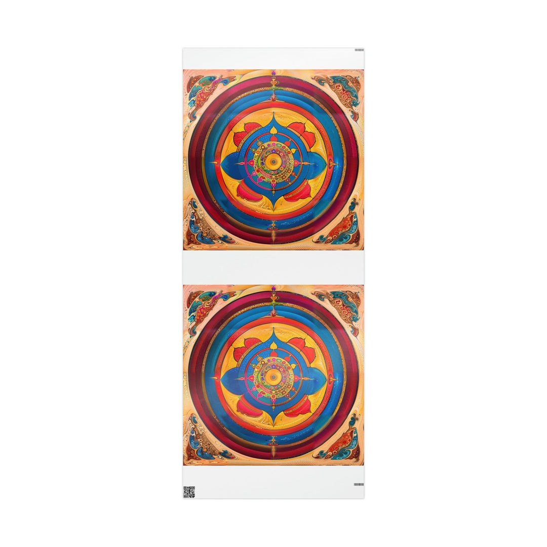 Vibrant Cosmic Spiral - Wrapping Paper - Home Decor - g(0D·IO) - 30'' x 72'' - Glossy -