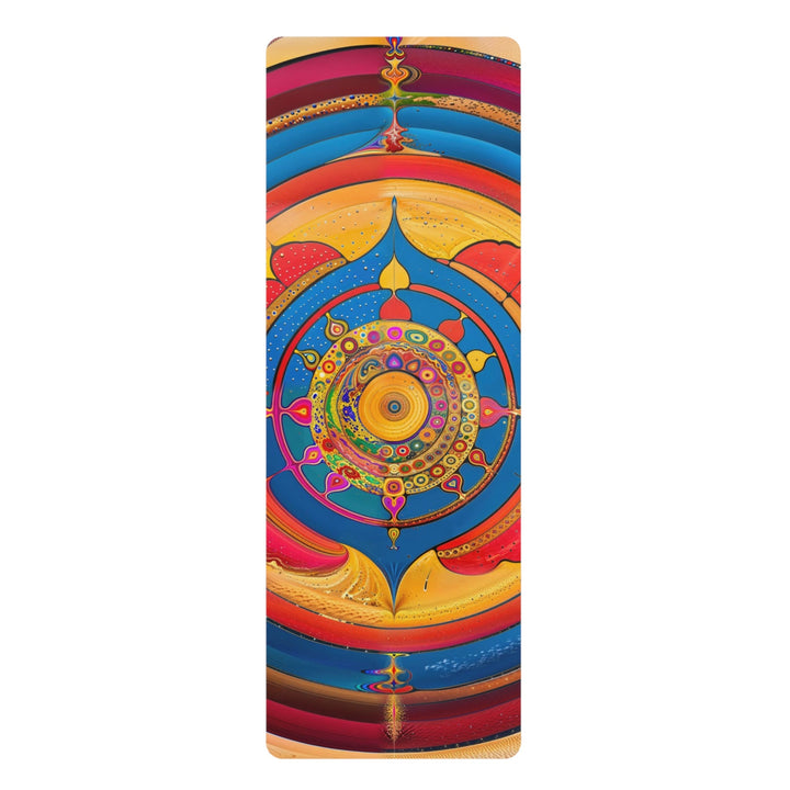 Vibrant Cosmic Spiral - Yoga Mat - Home Decor - g(0D·IO) - 24” x 68” - -