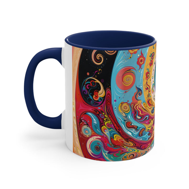 Vibrant Cosmic Swirl - Accent Coffee Mug - Mug - g(0D·IO) - Pink - 11oz -