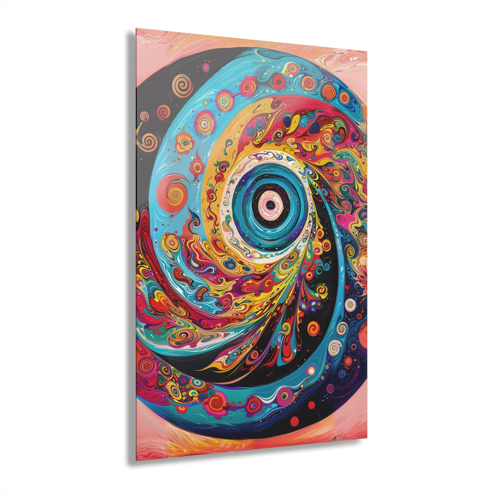 Vibrant Cosmic Swirl - Acrylic Prints (French Cleat Hanging) - Home Decor - g(0D·IO) - 24" x 36" (Vertical) - 0.25'' -