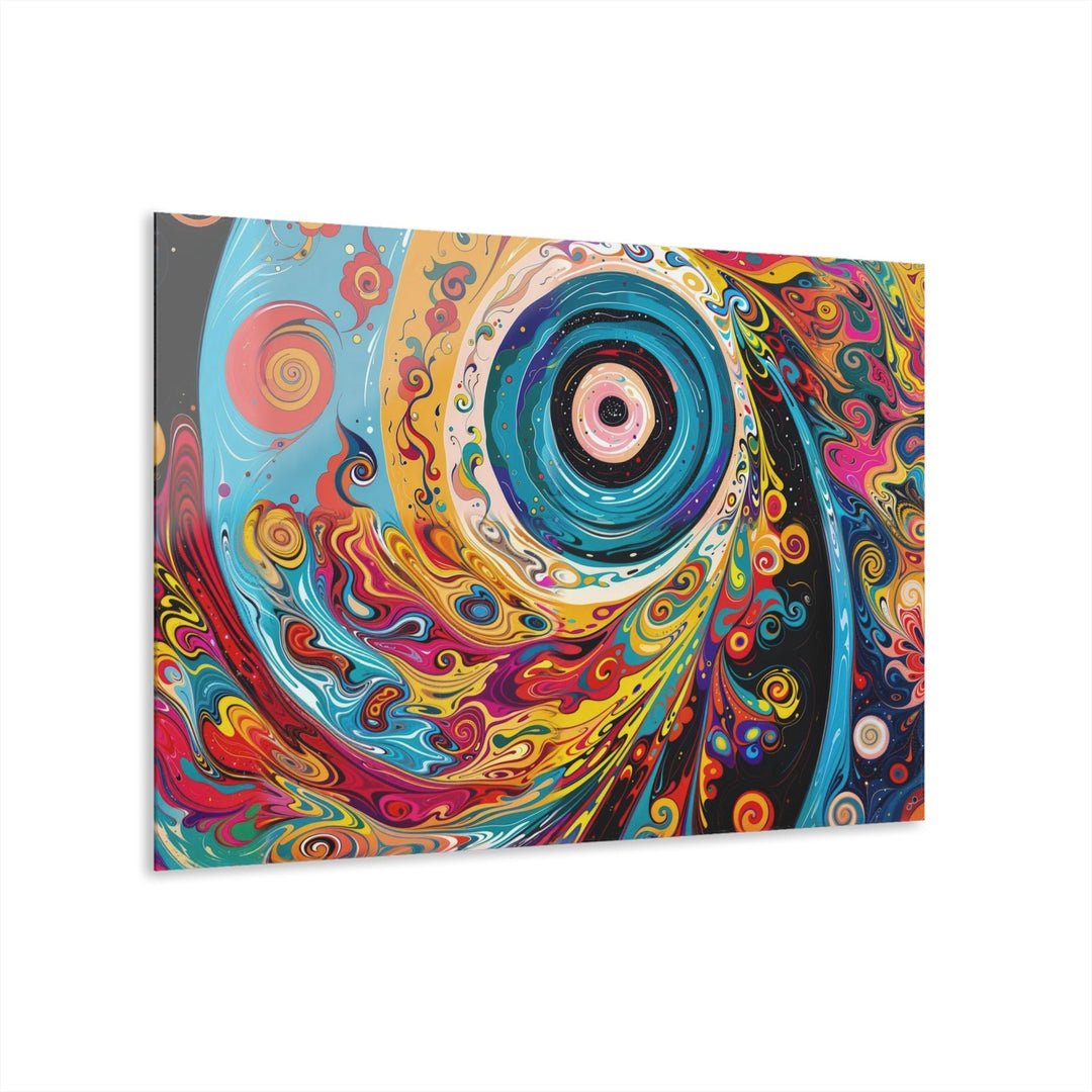 Vibrant Cosmic Swirl - Acrylic Prints (French Cleat Hanging) - Home Decor - g(0D·IO) - 36" x 24" (Horizontal) - 0.25'' -