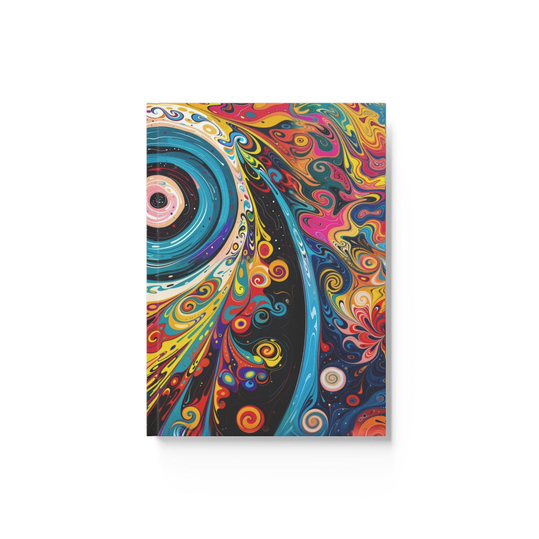 Vibrant Cosmic Swirl - Hard Backed Journal - Paper products - g(0D·IO) - Ruled line - A5 - White