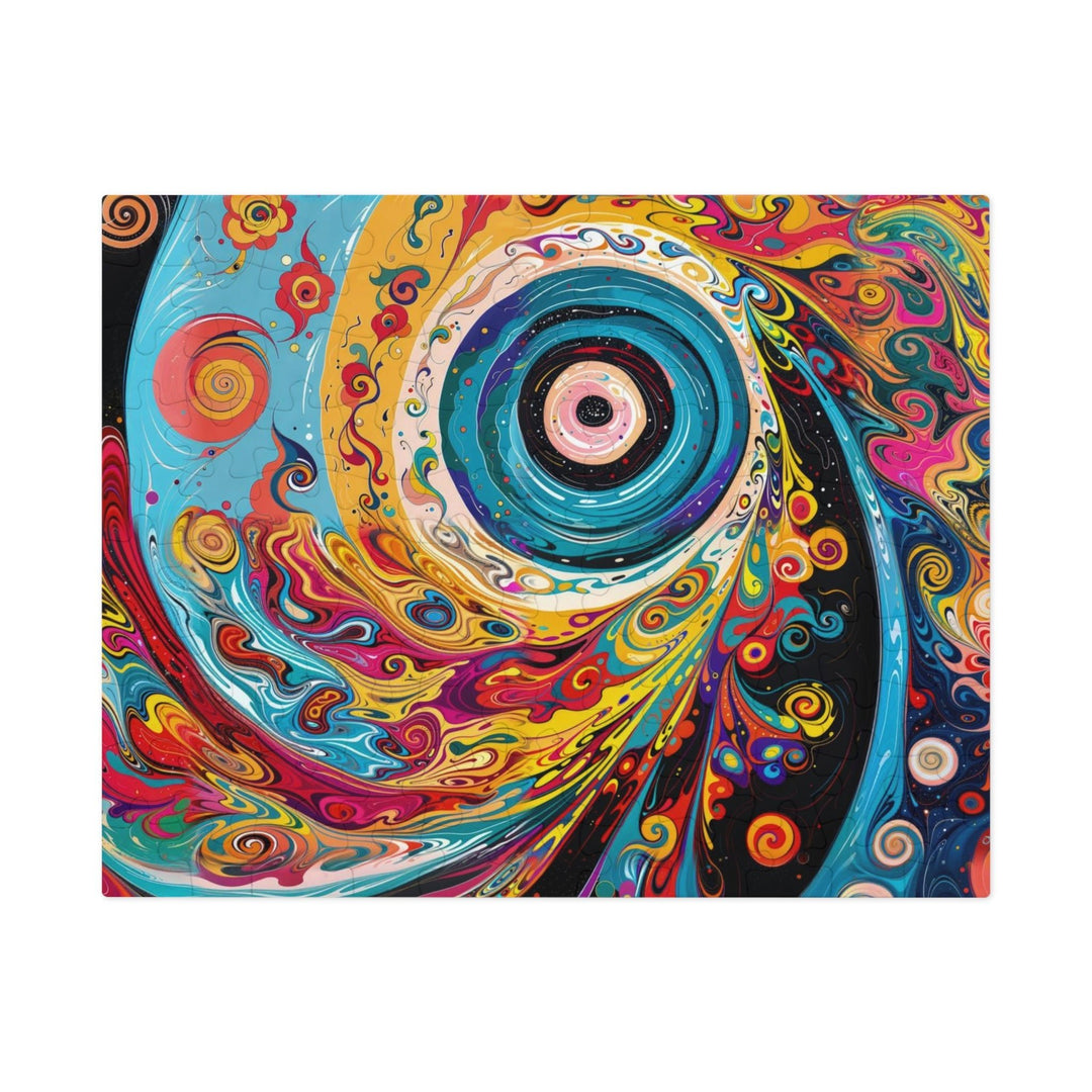 Vibrant Cosmic Swirl - Jigsaw Puzzle (100, 252, 500, 1000 pieces) - Puzzle - g(0D·IO) - 9.6" × 8" (110 pcs) - -