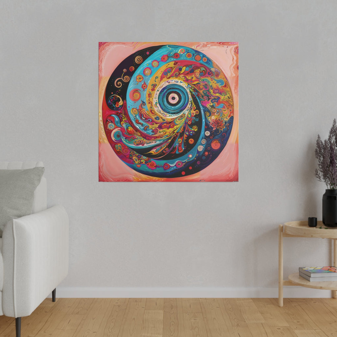 Vibrant Cosmic Swirl - Matte Canvas - Canvas - g(0D·IO) - 32" x 32" (Square) - 0.75'' -