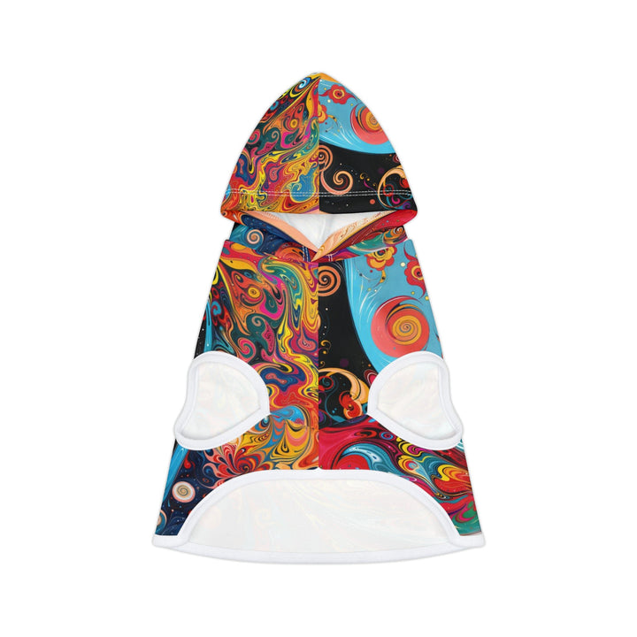 Vibrant Cosmic Swirl - Pet Hoodie - Pets - g(0D·IO) - XXS - White Rib -