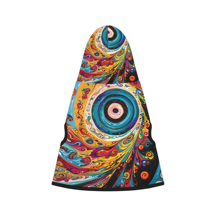 Vibrant Cosmic Swirl - Pet Hoodie - Pets - g(0D·IO) - XXS - Black Rib -