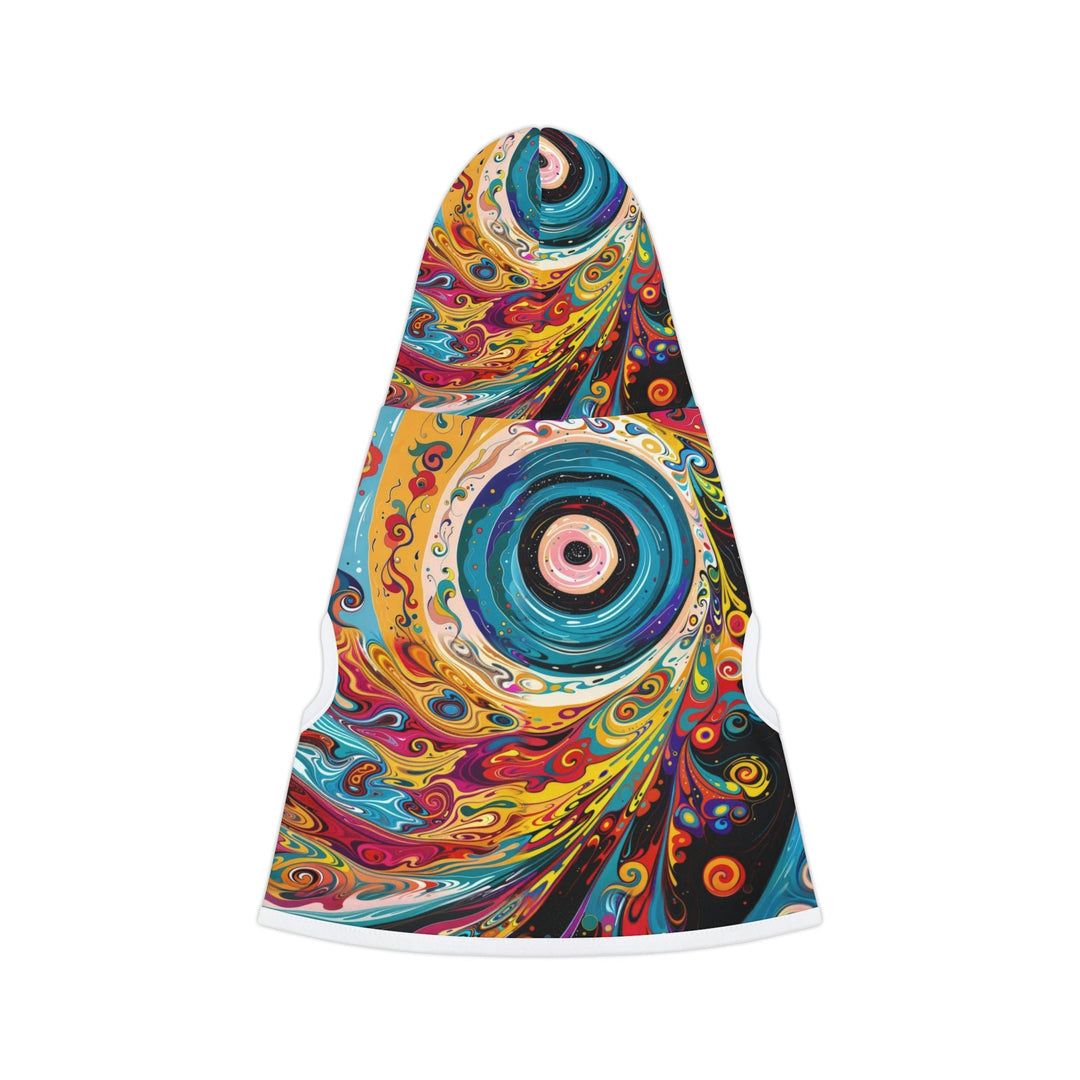 Vibrant Cosmic Swirl - Pet Hoodie - Pets - g(0D·IO) - XXS - Black Rib -