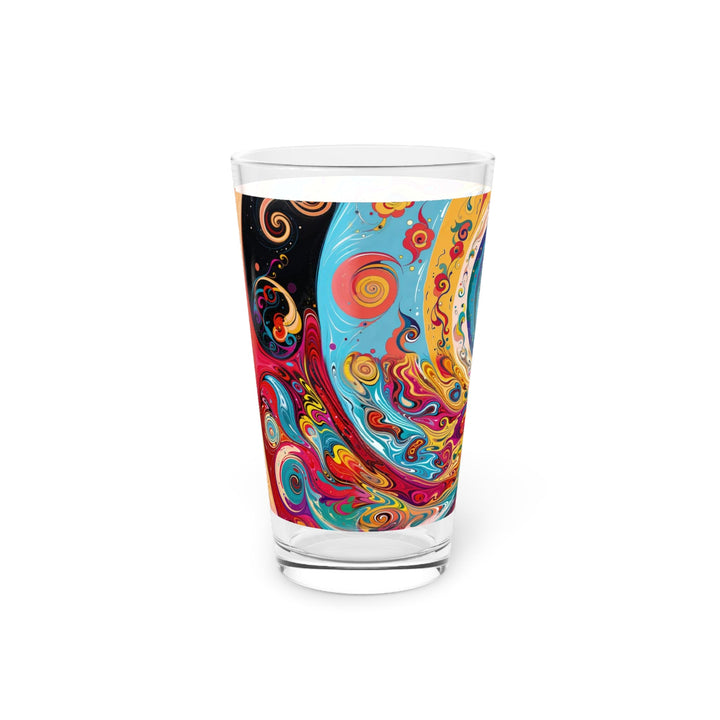 Vibrant Cosmic Swirl - Pint Glass - Mug - g(0D·IO) - 16oz - -