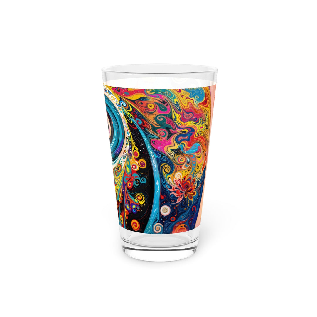 Vibrant Cosmic Swirl - Pint Glass - Mug - g(0D·IO) - 16oz - -