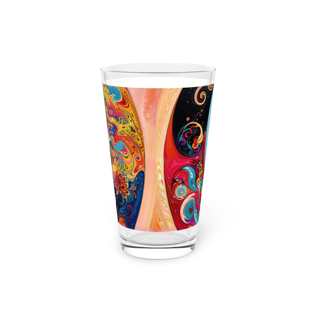 Vibrant Cosmic Swirl - Pint Glass - Mug - g(0D·IO) - 16oz - -