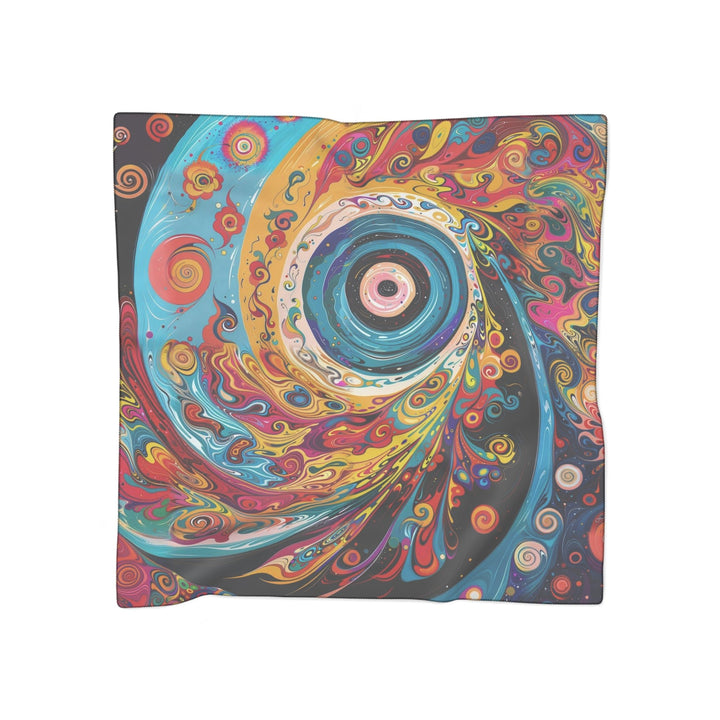 Vibrant Cosmic Swirl - Poly Scarf - Accessories - g(0D·IO) - Poly chiffon - 25" × 25" -