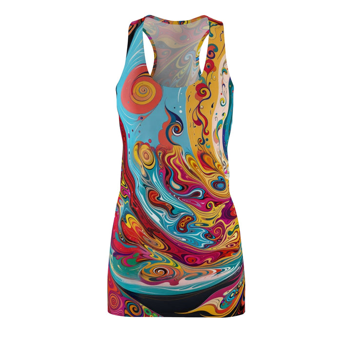 Vibrant Cosmic Swirl - Racerback Dress - All Over Prints - g(0D·IO) - XS - -