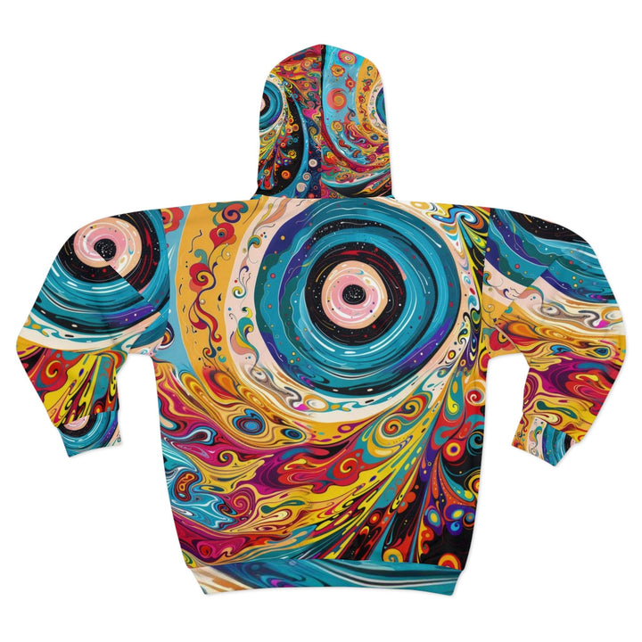 Vibrant Cosmic Swirl - Unisex Zip Hoodie - All Over Prints - g(0D·IO) - XS - -