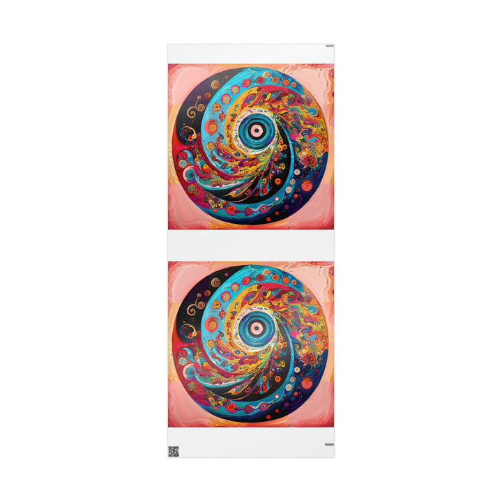 Vibrant Cosmic Swirl - Wrapping Paper - Home Decor - g(0D·IO) - 30'' x 72'' - Glossy -
