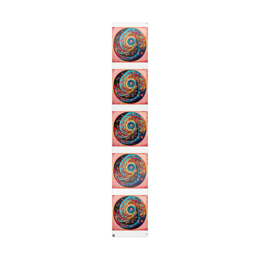 Vibrant Cosmic Swirl - Wrapping Paper - Home Decor - g(0D·IO) - 30" x 180" - Glossy -