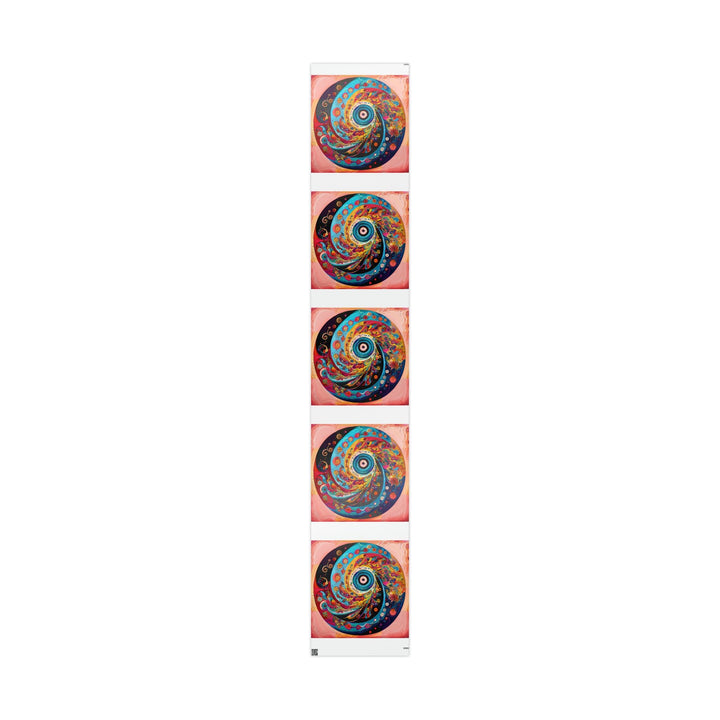 Vibrant Cosmic Swirl - Wrapping Paper - Home Decor - g(0D·IO) - 30" x 180" - Glossy -