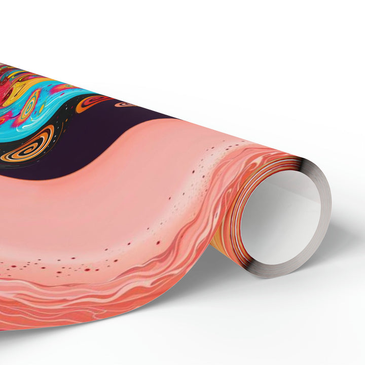 Vibrant Cosmic Swirl - Wrapping Paper - Home Decor - g(0D·IO) - 30'' x 72'' - Matte -
