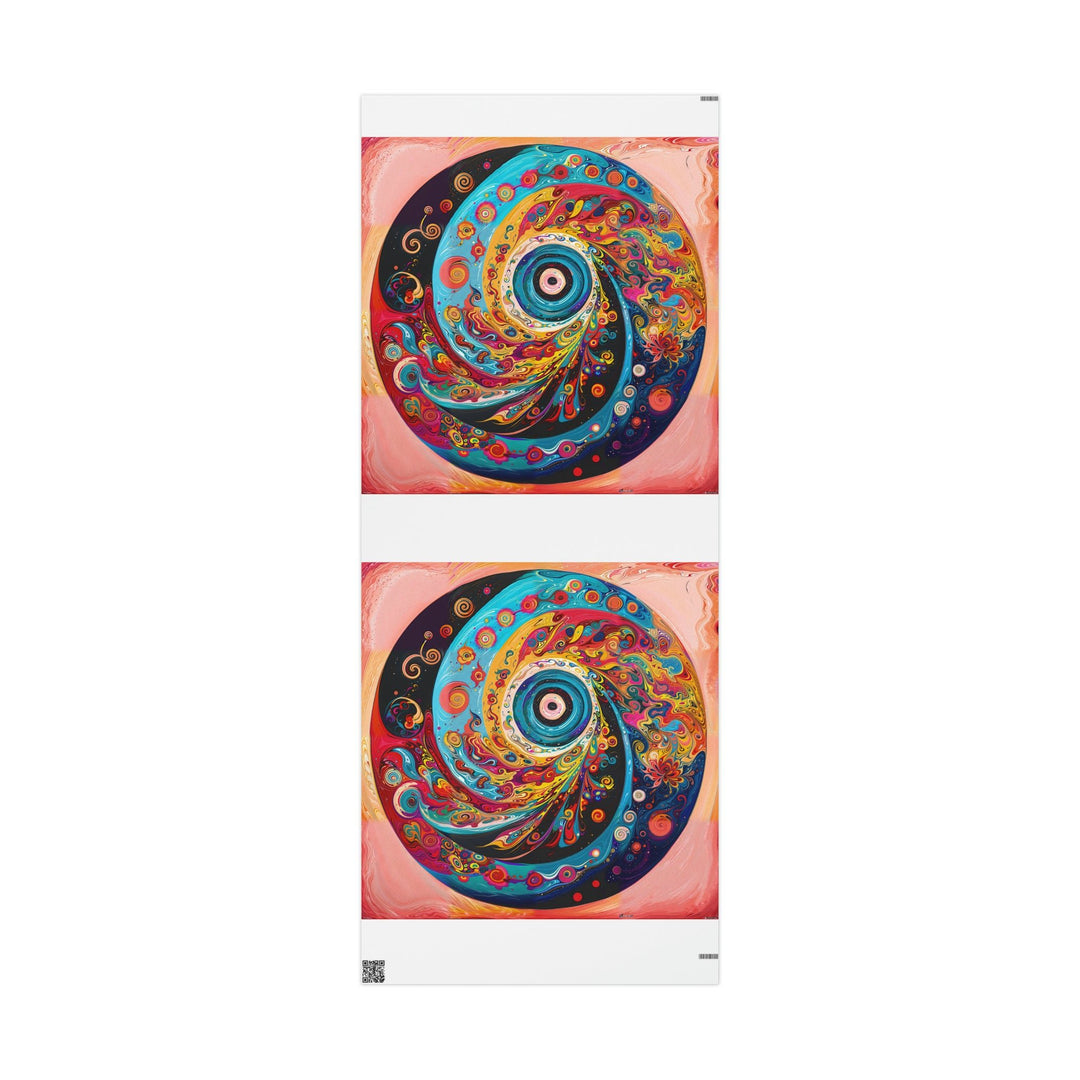 Vibrant Cosmic Swirl - Wrapping Paper - Home Decor - g(0D·IO) - 30'' x 72'' - Matte -