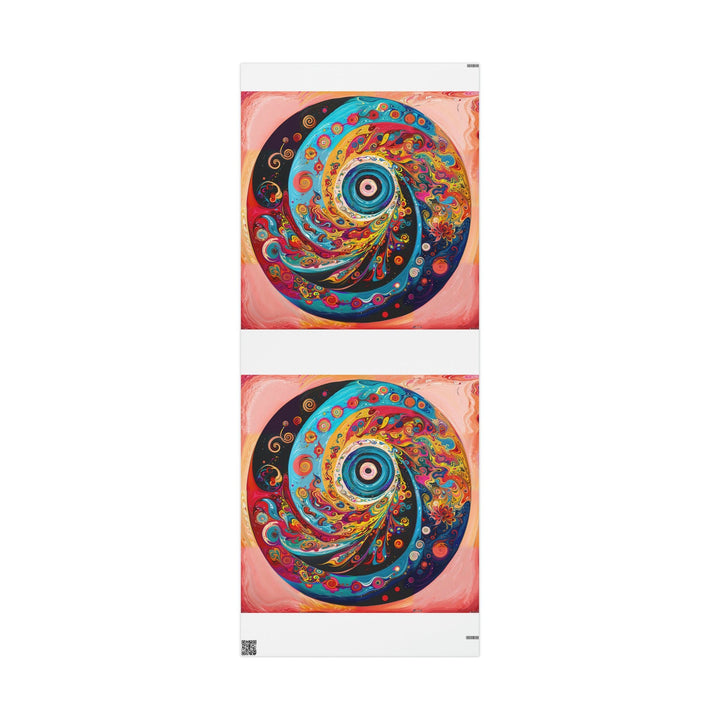 Vibrant Cosmic Swirl - Wrapping Paper - Home Decor - g(0D·IO) - 30'' x 72'' - Matte -