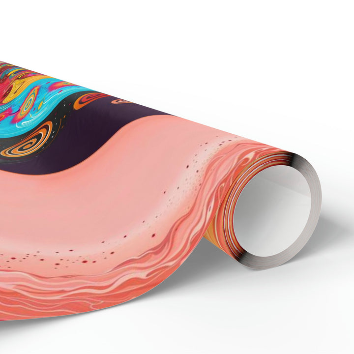 Vibrant Cosmic Swirl - Wrapping Paper - Home Decor - g(0D·IO) - 30'' x 72'' - Matte -
