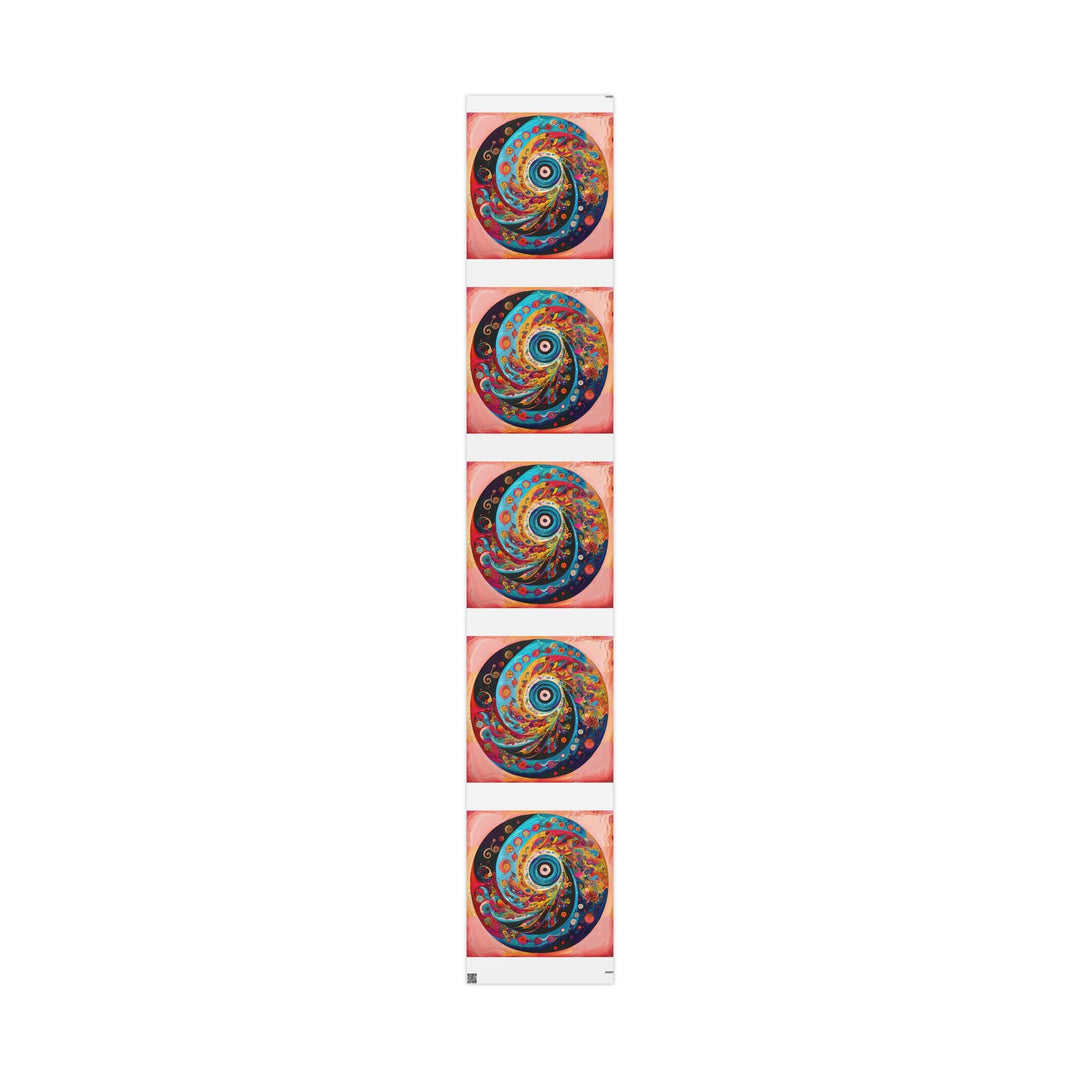 Vibrant Cosmic Swirl - Wrapping Paper - Home Decor - g(0D·IO) - 30" x 180" - Matte -