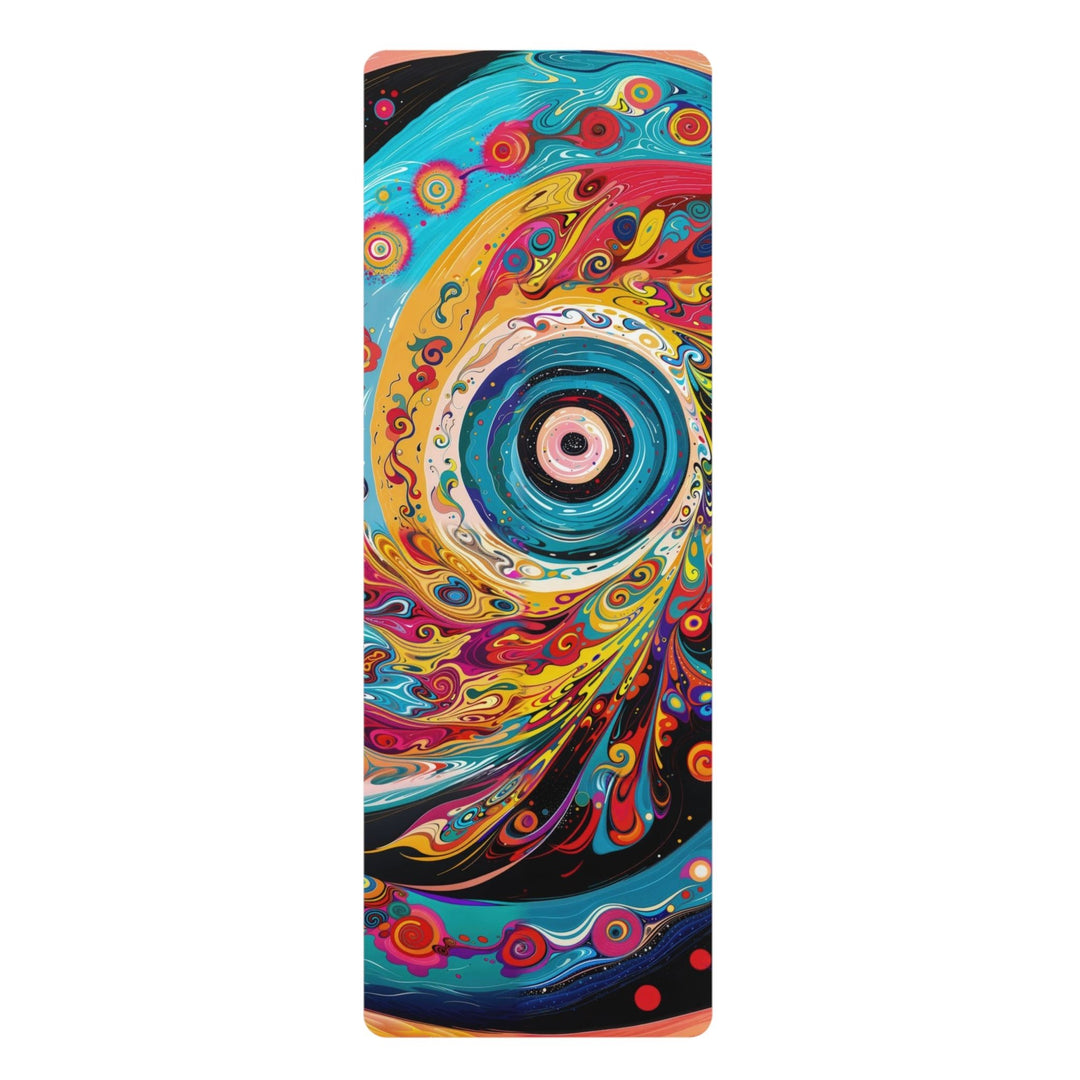 Vibrant Cosmic Swirl - Yoga Mat - Home Decor - g(0D·IO) - 24” x 68” - -