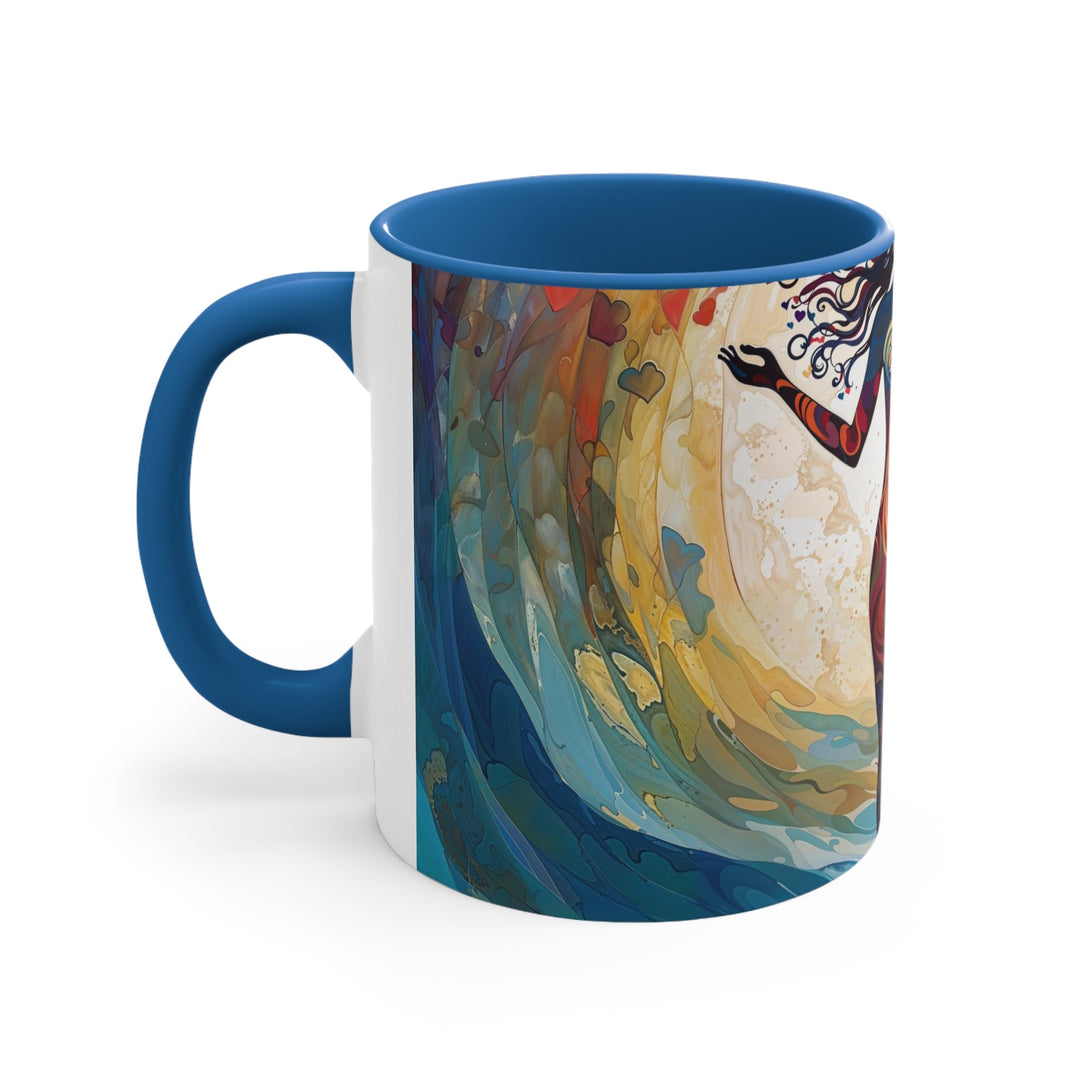 Vibrant Ethereal Dance - Accent Coffee Mug - Mug - g(0D·IO) - Pink - 11oz -