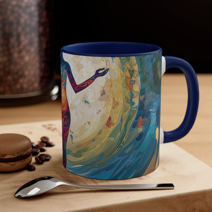 Vibrant Ethereal Dance - Accent Coffee Mug - Mug - g(0D·IO) - Pink - 11oz -