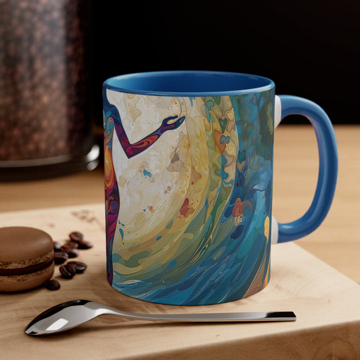 Vibrant Ethereal Dance - Accent Coffee Mug - Mug - g(0D·IO) - Pink - 11oz -