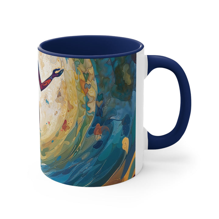 Vibrant Ethereal Dance - Accent Coffee Mug - Mug - g(0D·IO) - Pink - 11oz -