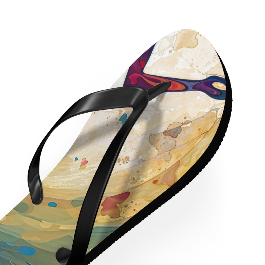 Vibrant Ethereal Dance - Flip Flops - Shoes - g(0D·IO) - XL - Black sole -