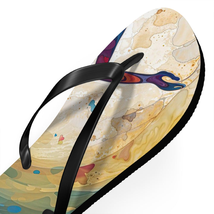 Vibrant Ethereal Dance - Flip Flops - Shoes - g(0D·IO) - XL - Black sole -